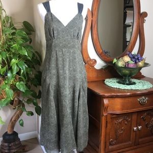 Emma Pernelle Green / White Print Sundress  A142
